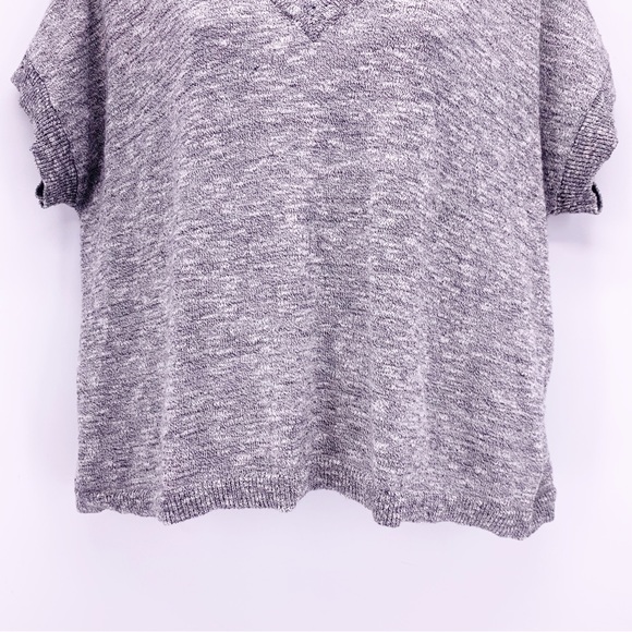 Madewell Gray Short Sleeve Knit Sweater Top Size Small - Picture 2 of 8